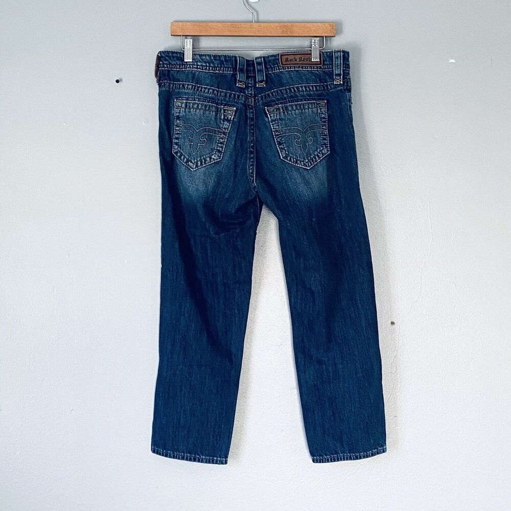Rock Revival Jeans Size 30 Distressed Boyfriend Anabela Destroyed Streetwear - Picture 2 of 11